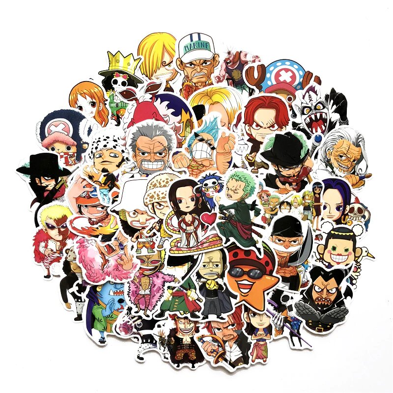 Lot de 50 Stickers One Piece
