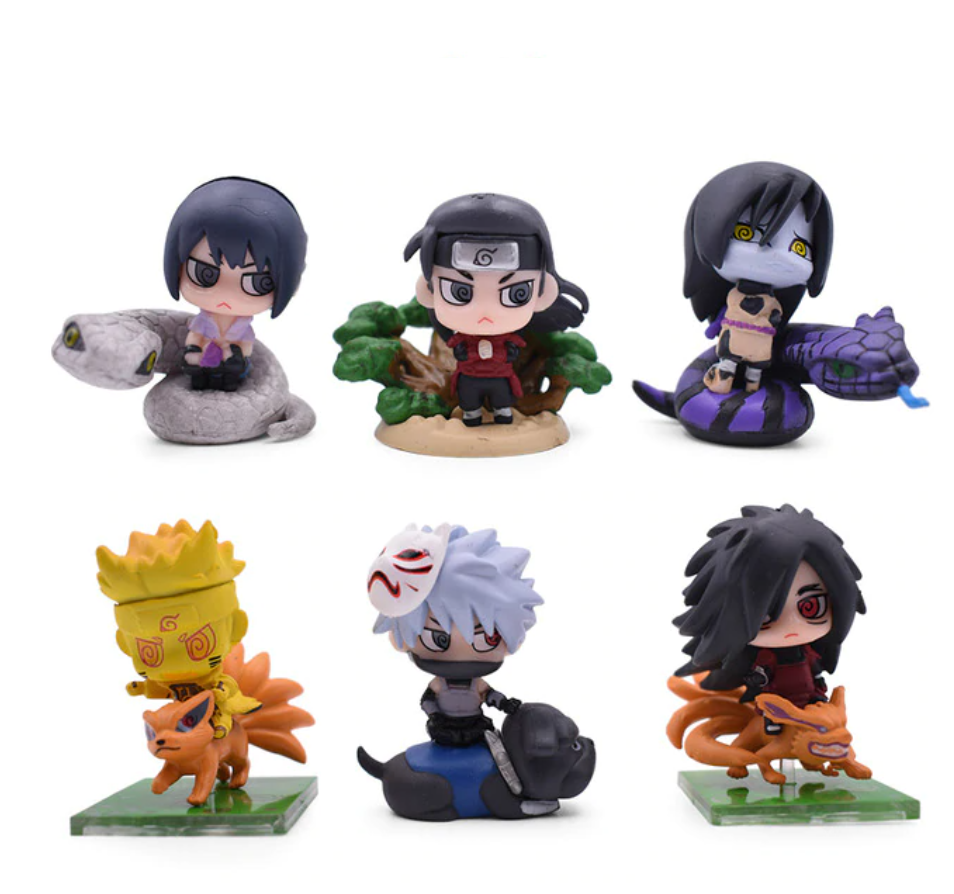 Lot de 6 Figurines Naruto - Invocation